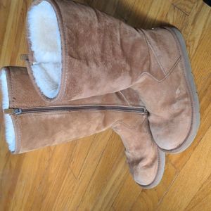 UGG Australia Sunset II Chestnut Brown Tall Zip Boots 5683 Women’s 7